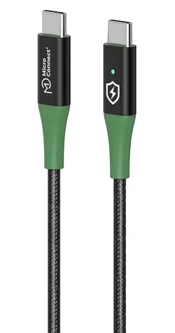 MicroConnect Smart Charge USB-C (M) - USB-C (M) černá / Nabíjecí kabel / 1 m / 480 Mbit/s