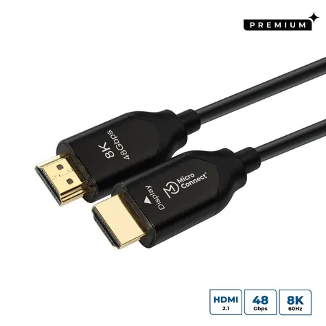 MicroConnect Premium Ultra High Speed 40 m černá / Propojovací kabel HDMI / HDMI 2.1 / 8K 7680×4320 / 120 Hz