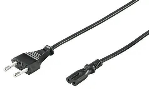 MicroConnect Power Cord CEE 7/16 - C7 1,8 m černá / Napájecí kabel / 250 V / 2,5 A