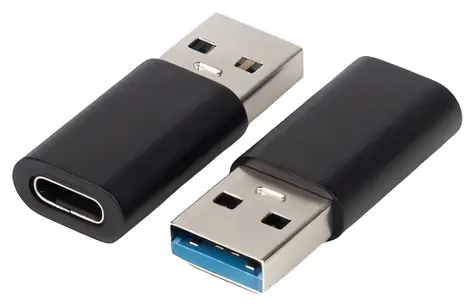 MicroConnect Adaptér USB-A na USB-C černá / Redukce