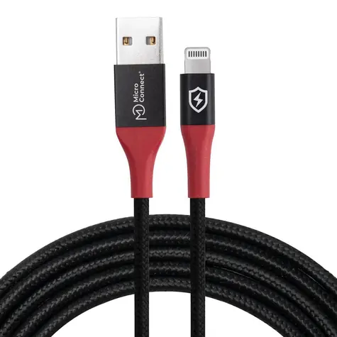 MicroConnect Safe Charge USB-A černá / Nabíjecí kabel / 1,5 m