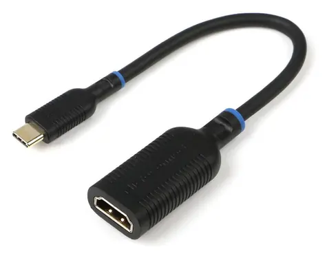 MicroConnect USB-C (M) - HDMI (F) 0,2 m černá / Adaptér / 4K