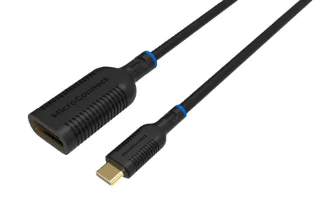 MicroConnect USB-C na DisplayPort černá / Adaptér / 4K UHD / 60 Hz / 0,2 m