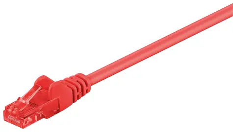 MicroConnect CAT6 U/UTP červená / Patch kabel / 30 m / LSZH / RJ-45