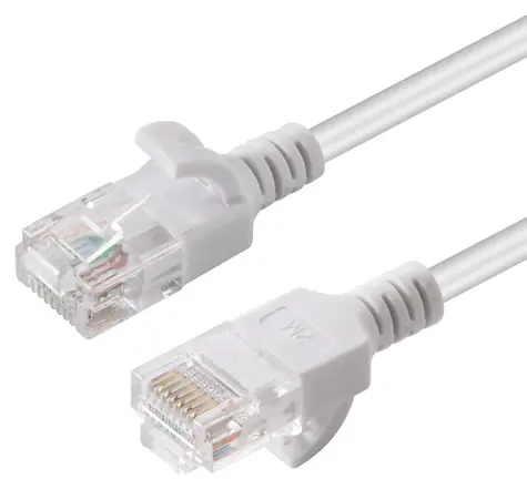 MicroConnect CAT6 U/UTP SLIM 2m bílá / PVC