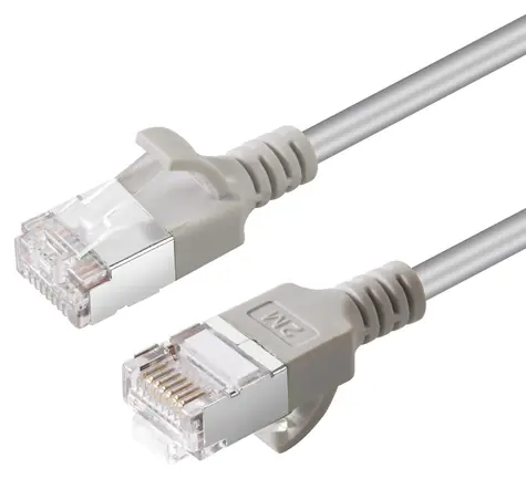 MicroConnect CAT6a U/FTP SLIM 7.5m šedá / LSZH