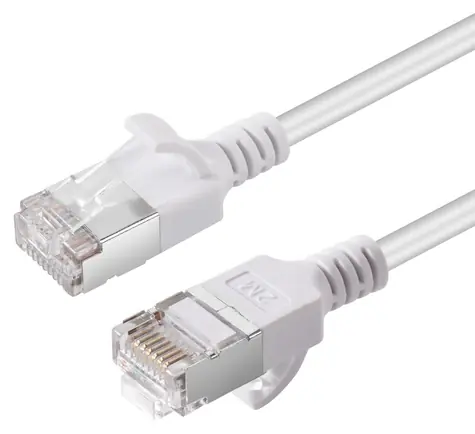 MicroConnect CAT6A U-FTP SLIM 10m bílá / Patch kabel / LSZH