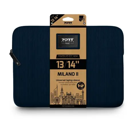 Port Designs Milano II Eco Sleeve modrá / Pouzdro na notebook / 13/14