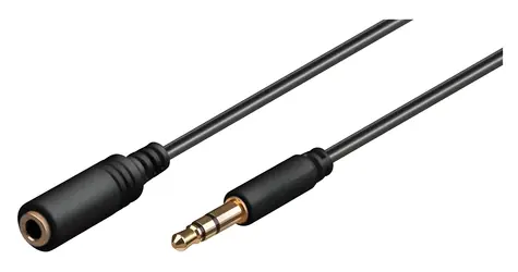 MicroConnect Audio kabel Jack 3,5mm (M) - Jack 3,5mm (M) černá / 2 m