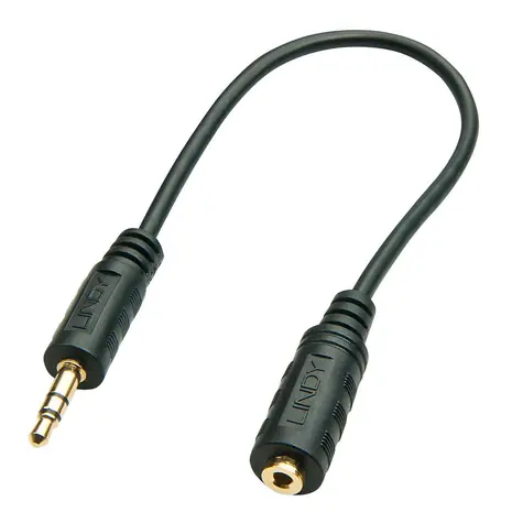 Lindy Jack 3,5 mm/2,5 mm černá / Audio redukce