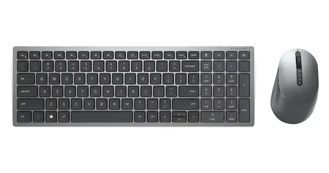 DELL KM7120W SKD titanová / Set bezdrátové klávesnice a myši / SKD / 2.4 GHz / Bluetooth 5.0 / USB