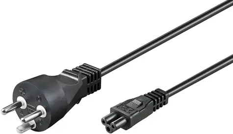 MicroConnect Power Cord DK Typ-K - C5 1m černá / Napájecí kabel / dánská koncovka / 250 V / 2,5 A