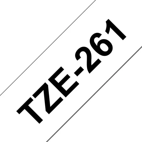 Brother TZE-261 / Páska na štítky / černý tisk / bílý podklad / 36 mm / 8 m