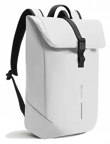 XD Design Urban Flap-Top bílá/šedá / Batoh pro notebook / do 16