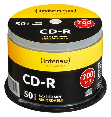Intenso CD-R 700MB 52x / CD-R disk / Spindl 50 ks