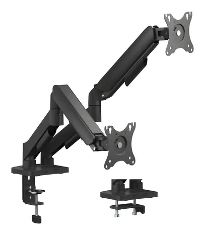 eSTUFF Dual Gas Spring Monitor Mount / Stolní rameno pro dva monitory / plynová pružina