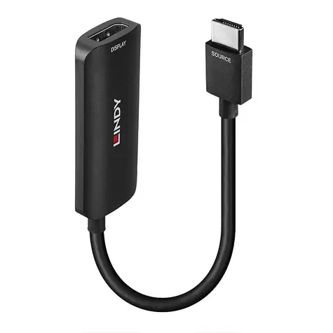 Lindy 38329 / Převodník HDMI 2.1 na DisplayPort 1.4 / 8K 60Hz / 4K 120Hz