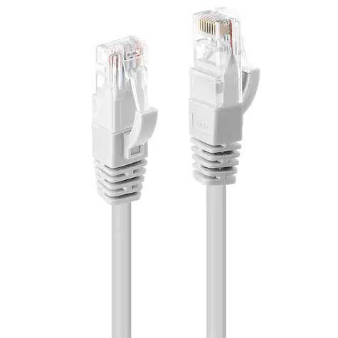 Lindy U/UTP Cat 6 bílá / Síťový kabel / 2 m / RJ-45
