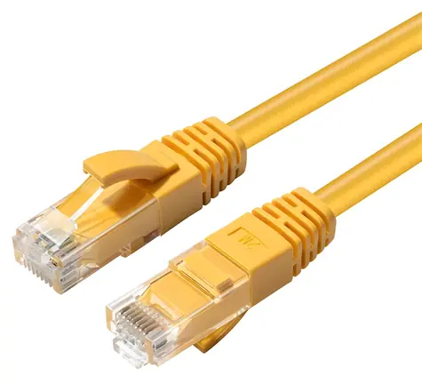 MicroConnect CAT6a U/UTP 1m žlutá / LSZH