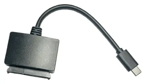 MicroConnect USB-C to SATA Adapter černá / Kabelový adaptér / 5 Gbps / 0,2 m