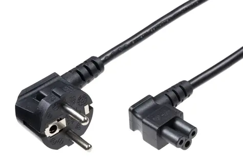 MicroConnect Power Cord CEE 7/7 - C5 černá / Napájecí kabel / 1,8 m / 250 V / 2,5 A