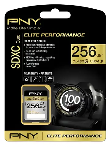 PNY Elite Performance SDXC 256 GB / Paměťová karta / Class 10