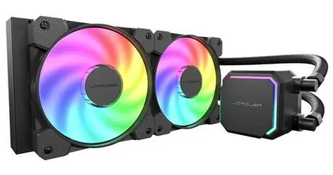 LC-Power LC-CC-240-B-ARGB černá / Vodní chlazení CPU / AIO / 240 mm / 2x 120mm ARGB / LGA1700 / AM4 / AM5