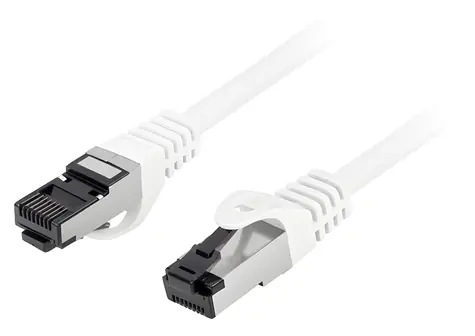 Lanberg CAT8.1 S/FTP 1,5m bílá / Patch kabel / RJ45 / LSZH / 40 Gbit/s
