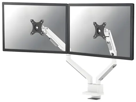 Neomounts TIS DS70-250WH2 bílá / Stolní držák pro 2 monitory / 17-32