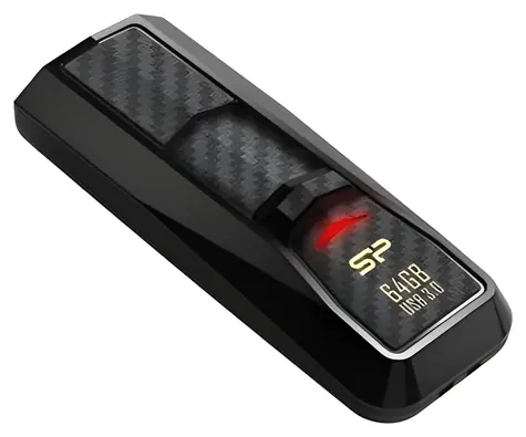Silicon Power Blaze B50 128GB černá / Flash Disk / USB 3.0 / čtení: 90 MB/s