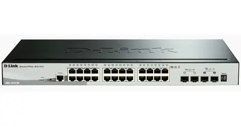 D-Link DGS-1510-28X / Switch / 24x Gb RJ-45 / 4x 10G SFP+ / L3 Managed / Stackable