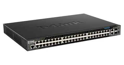 D-Link DGS-1520-52MP / Switch / 44x GbE PoE+ / 4x 2,5G / 2x 10GbE / 2x SFP+ / L3 Managed / 370W PoE