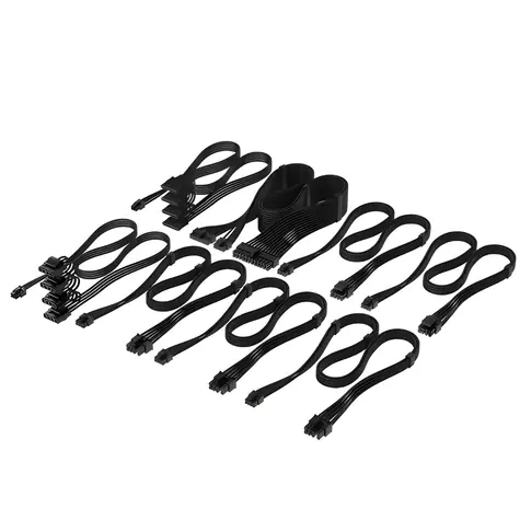 Corsair DC Cable Pro Kit černá / Kabelový kit pro modulární zdroje / individuální oplétání