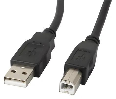 Lanberg USB-A (M) - USB-B (M) černá / Kabel USB 2.0 / 3 m