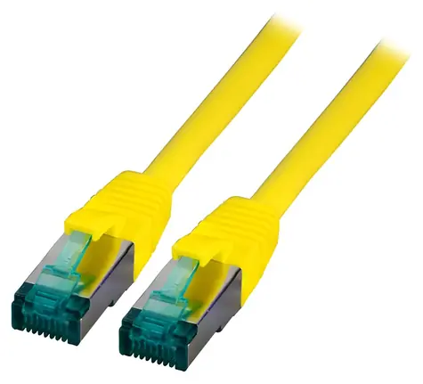 EFB Cat6a S/FTP 20m žlutá / Patch kabel / RJ45-RJ45 / LSZH / 500 MHz