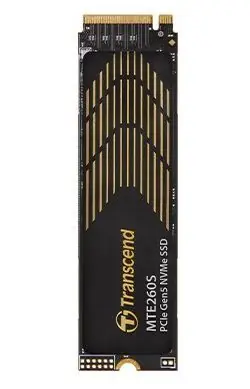 Transcend MTE260S 2TB / SSD / M.2 2280 Gen 5 x4 NVMe / RW: 14000/11000 MBps / IOPS: 1900K/1400K / MTBF 2.0mh / 5y