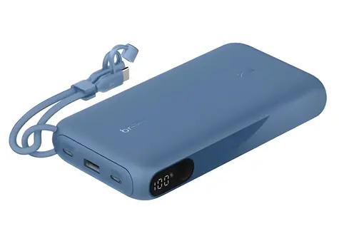 Belkin BOOST CHARGE PowerBanka 20000mAh modrá / 20W PD / USB-C / displej