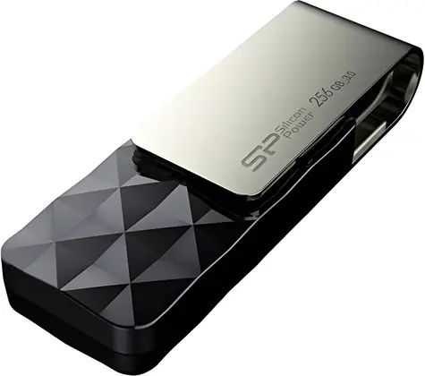 Silicon Power Blaze B30 256GB černá / Flash disk / USB 3.2 / 90 MB/s