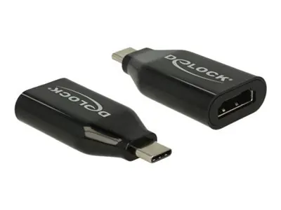 Delock USB Type-C (M) - HDMI (F) černá / Adaptér / DP Alt Mód / 4K / 60Hz