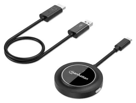 Manhattan 1080p Wireless HDMI / Bezdrátová prezentační sada / Full HD 1080p / dosah 30 m / USB-C / Plug & Play