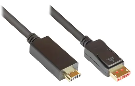 Good Connections DP1.4-HDMI2.0 2m černá / Propojovací kabel / DisplayPort-HDMI / 4K / 60 Hz