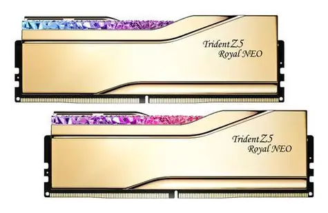 G.Skill Trident Z5 Royal Neo RGB 32GB (2x16GB) 6000 MHz zlatá / DDR5 / CL28 / 1.4V / Non-ECC / EXPO