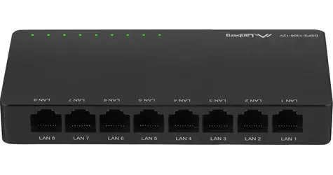 Lanberg DSP2-1008 / Switch / Unmanaged / 8x Gigabit LAN / 12V