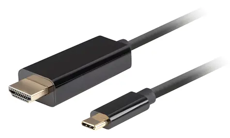 Lanberg kabel USB-C (M) - HDMI (M) 1,8 m černá / 4K 60 Hz