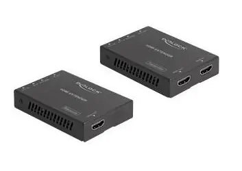Delock HDMI Extender Set / Rozšiřovač HDMI / 4K 60 Hz / 50 m / Cat6