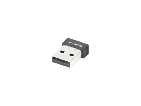Lanberg NC-0150-WI černá / Wi-Fi USB adaptér / 150 Mbit/s / 2.4 GHz / USB 2.0