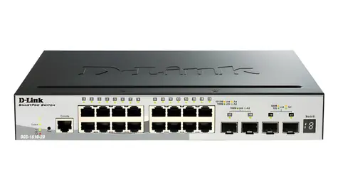 D-Link DGS-1510-52XMP / Switch / 48x Gigabit PoE+ / 4x SFP+ 10G / L3 Managed / stohovatelný / 370W PoE