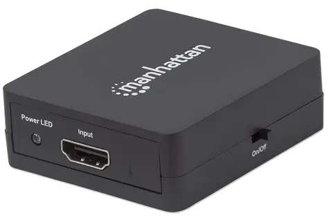 Manhattan HDMI Splitter 1080p černá / Rozbočovač / 2 porty / max. 1920x1200 / HDMI 1.3b / USB napájení