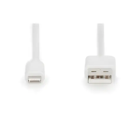 Digitus bílá / Datový kabel / Lightning (M) - USB-A (M) / MFI certifikace / 1 m