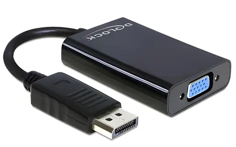 Delock / Redukce / DisplayPort na VGA (D-Sub15) / Audio / USB napájení